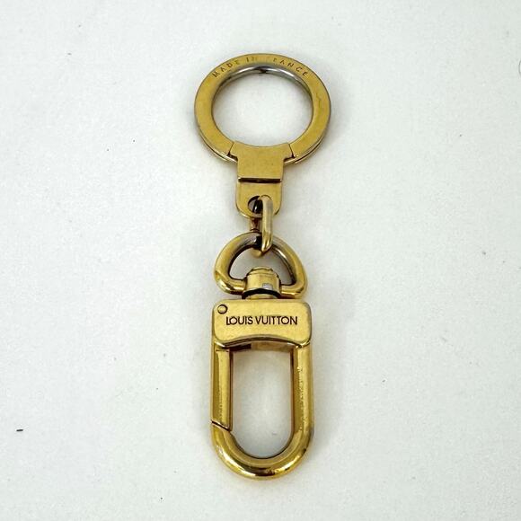 Louis Vuitton Keychain Ring or Bag Extender Gold-Tone Made in France Auth. - Picture 2 of 6